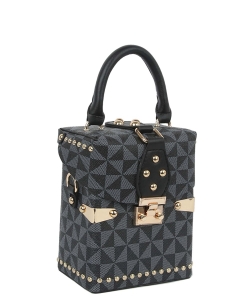 Fashion Monogram Purse Crossbody Handbag LMN023 BLACK